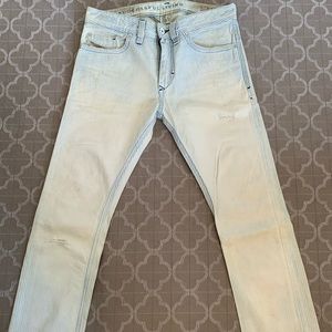 Diesel stripped distressed jeans